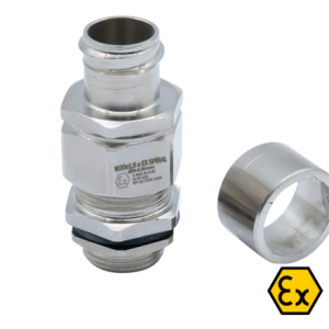 Exproof Zırhsız Pirinç Kablo Rakor Spiral Tutuculu